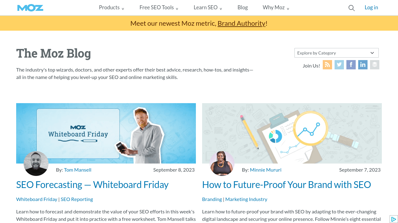 Moz blog