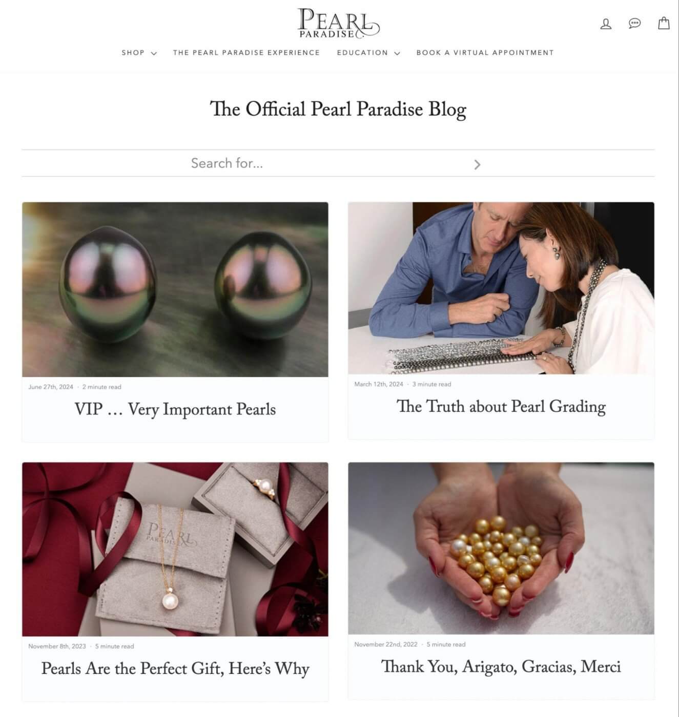 Pearl Paradise Blog