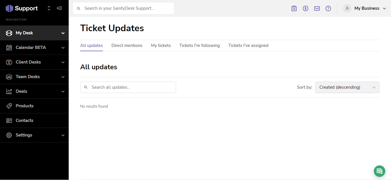 SanityDesk Review support module