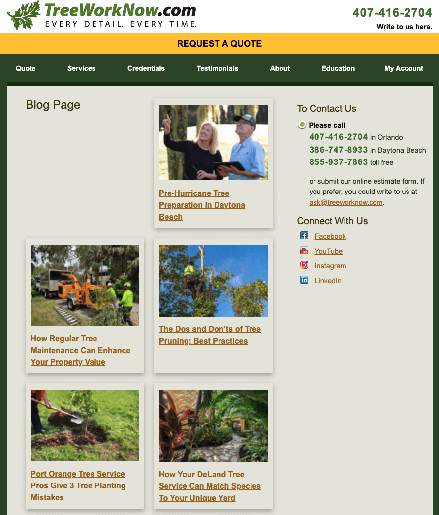 Tree Work Now Blog