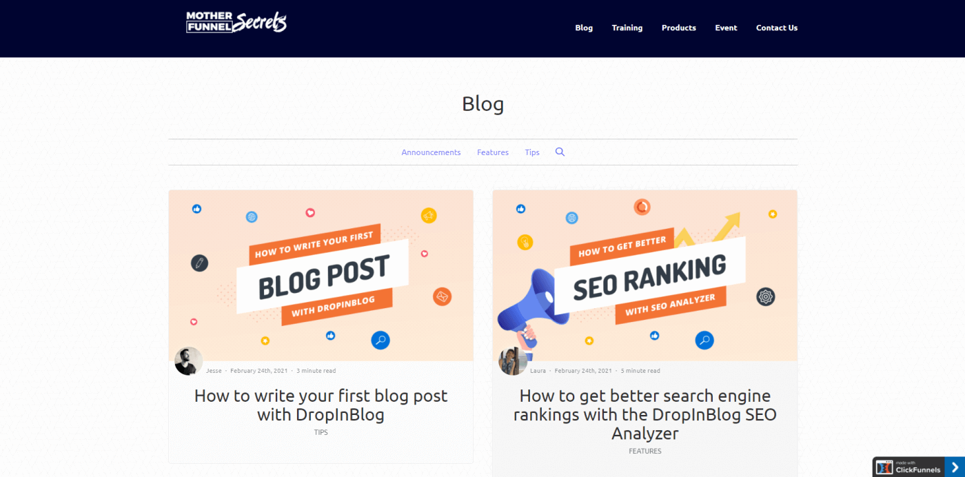 How to create a blog on ClickFunnels