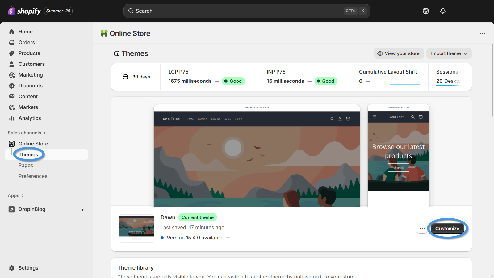 Customize your Shopify theme