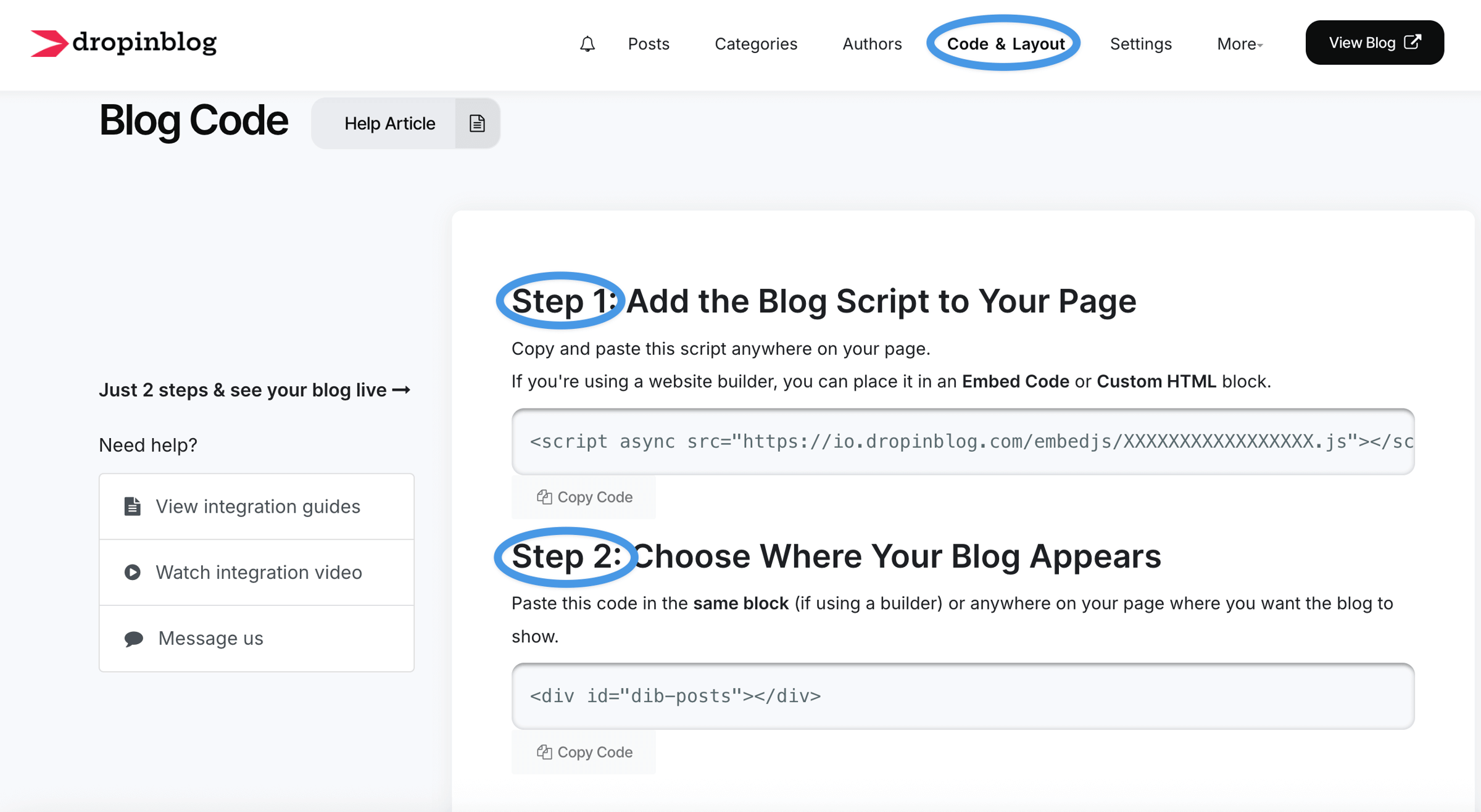 Adobe Commerce blog integration: DropInBlog blog code