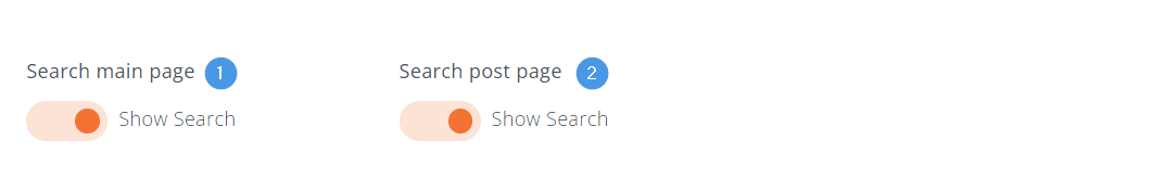Turning blog search on