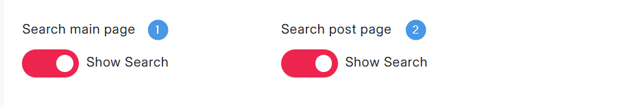 Turning blog search on