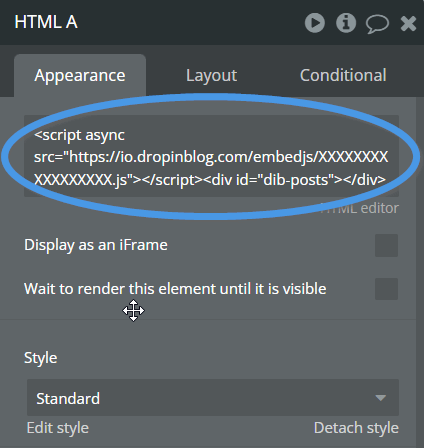 Bubble blog install step