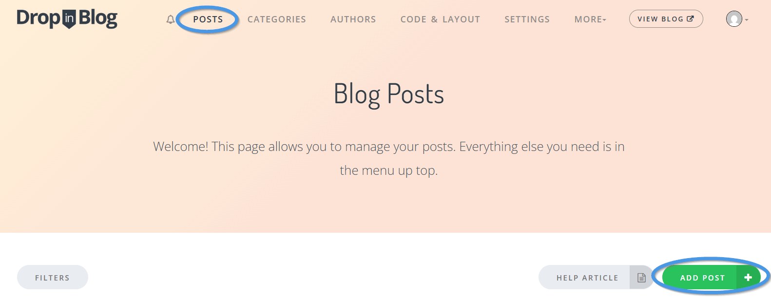 Bubble blog install step