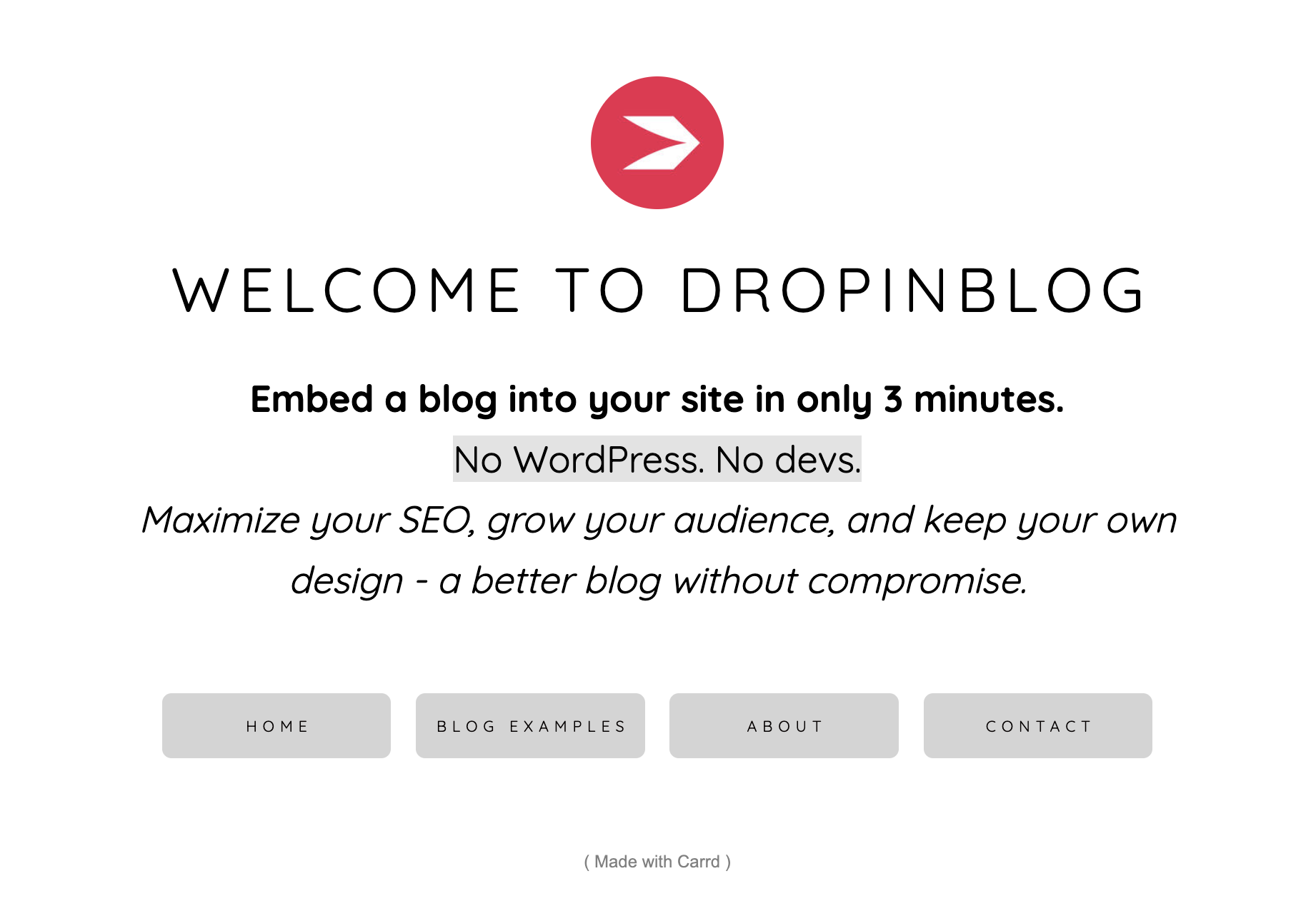 A Carrd website created with template No. 32