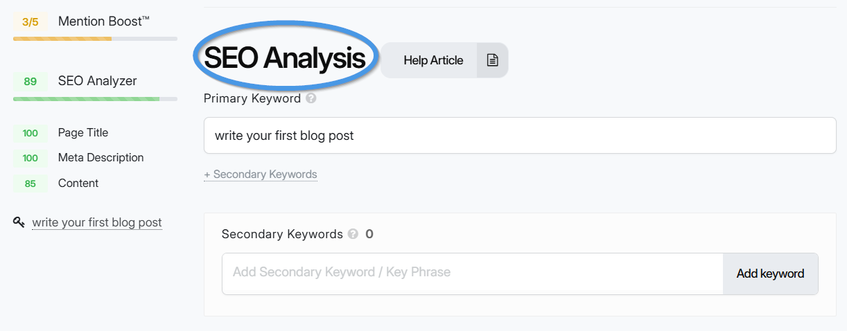 The SEO Analyzer