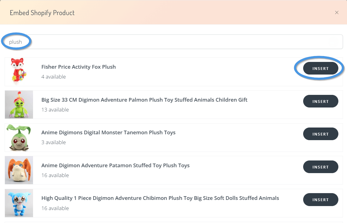 Embed a product into your blog post in Shopify