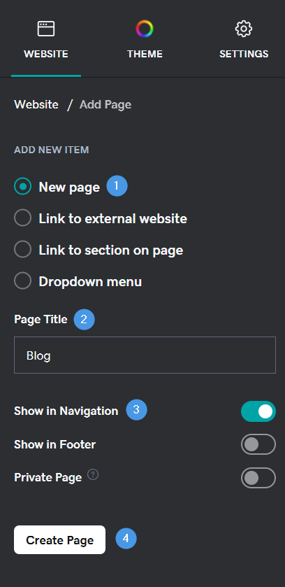 GoDaddy blog install step