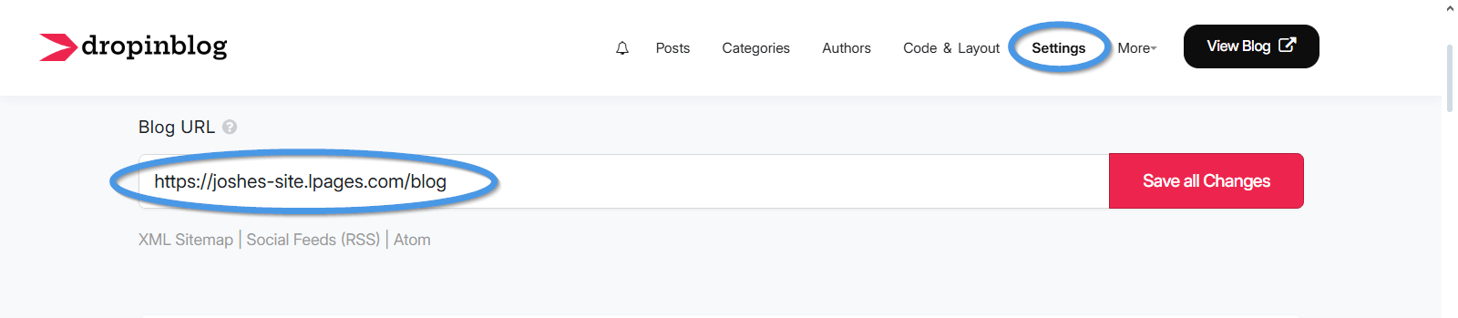 Leadpages blog link