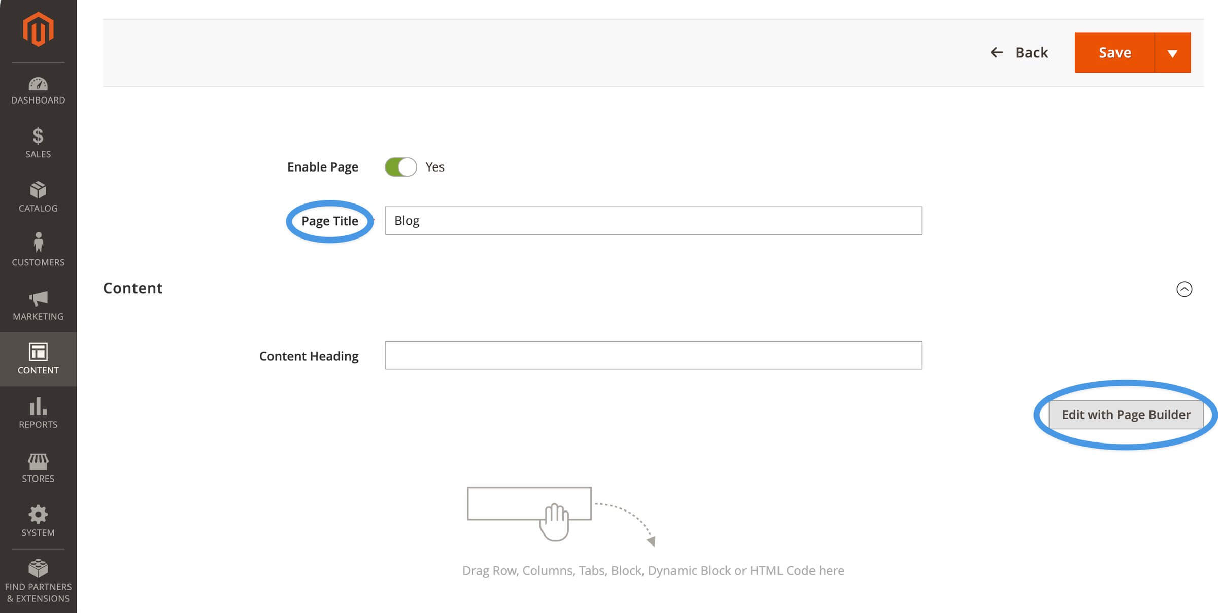 Magento blog install step
