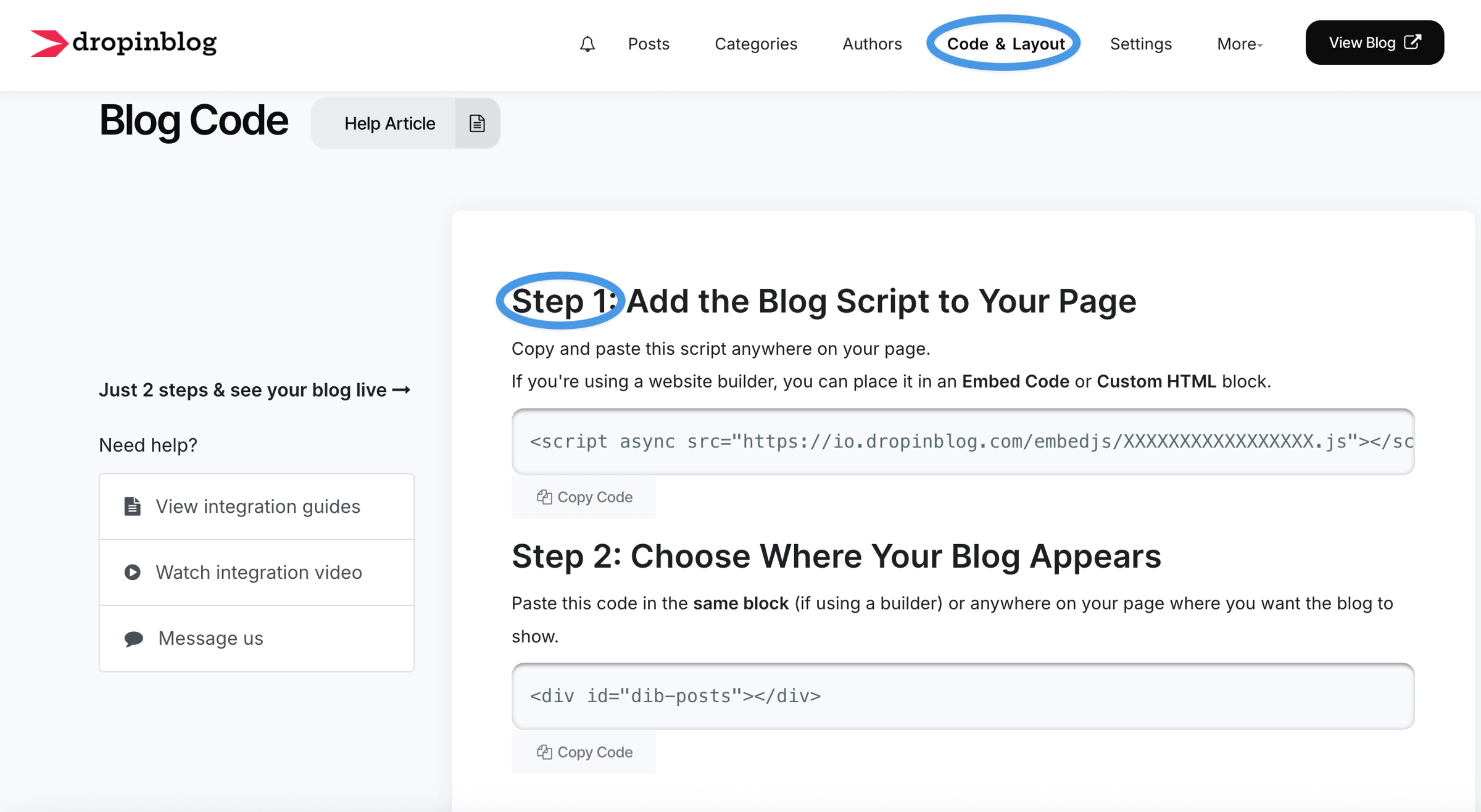 Magento blog install step