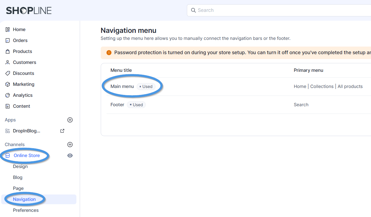 Shopline blog install step