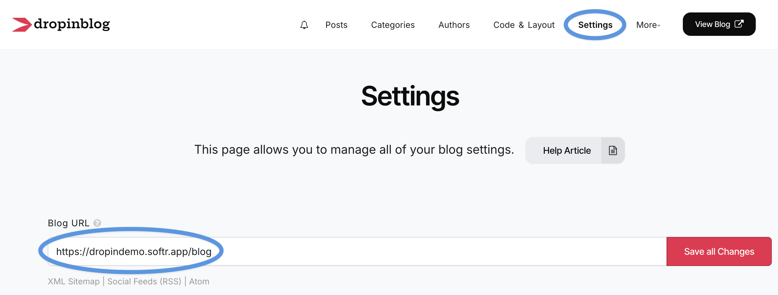 Softr blog install step