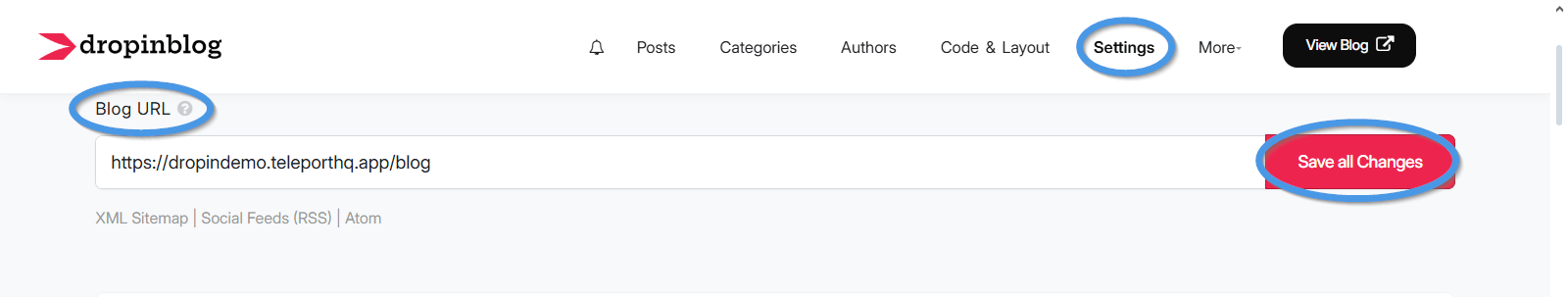 TeleportHQ blog install step