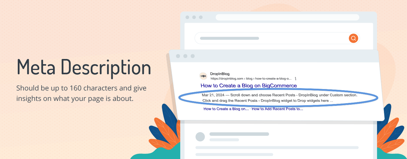 Meta description BigCommerce
