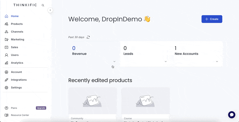 Thinkific blog integration: DropInBlog
