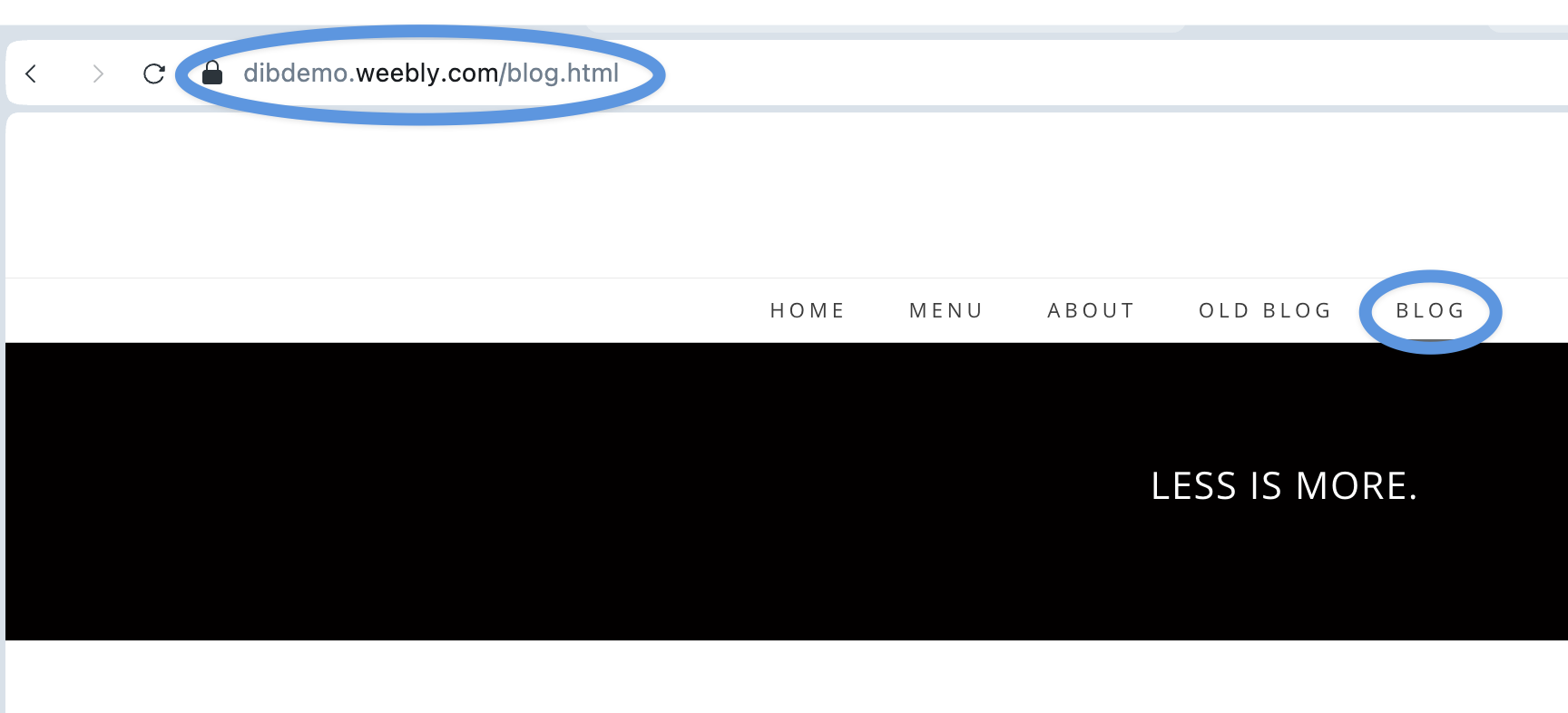 Weebly blog install step