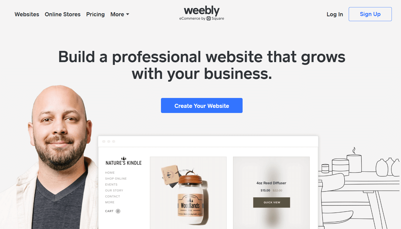 Weebly homepage