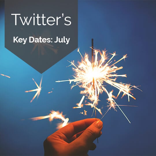 Twitter Key Dates for Marketing in July