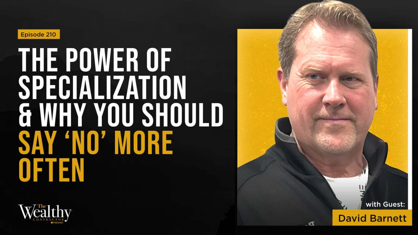 The Power of Specialization & Why You Should Say ‘No’ More Often | David Barnett