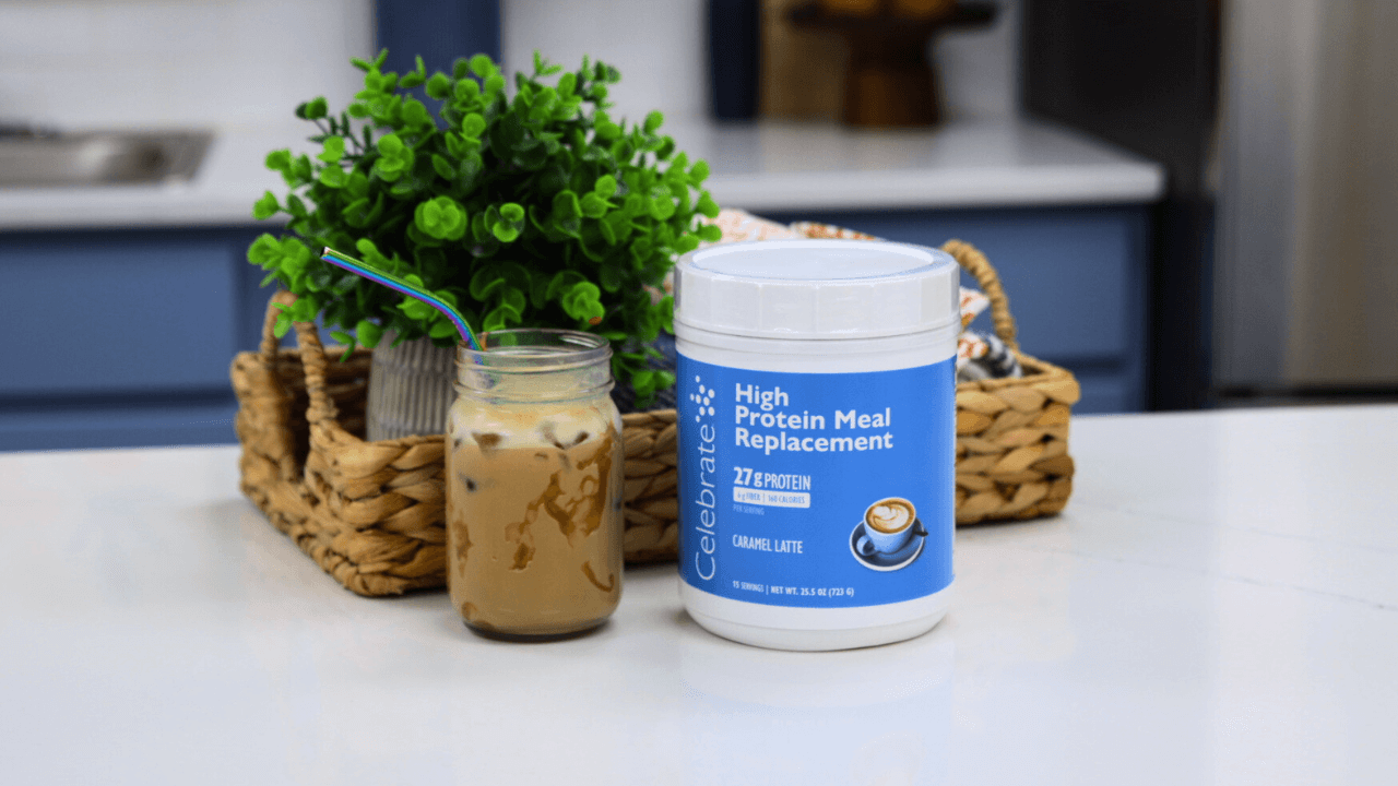 Picture of Meal replacement shake on a counter