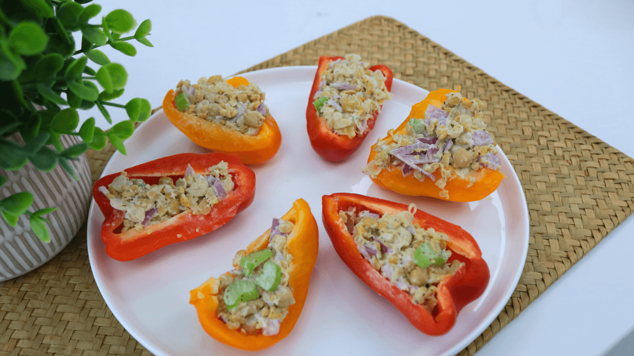 Chickpea Salad Cups – bariatric recipe by Celebrate Vitamins