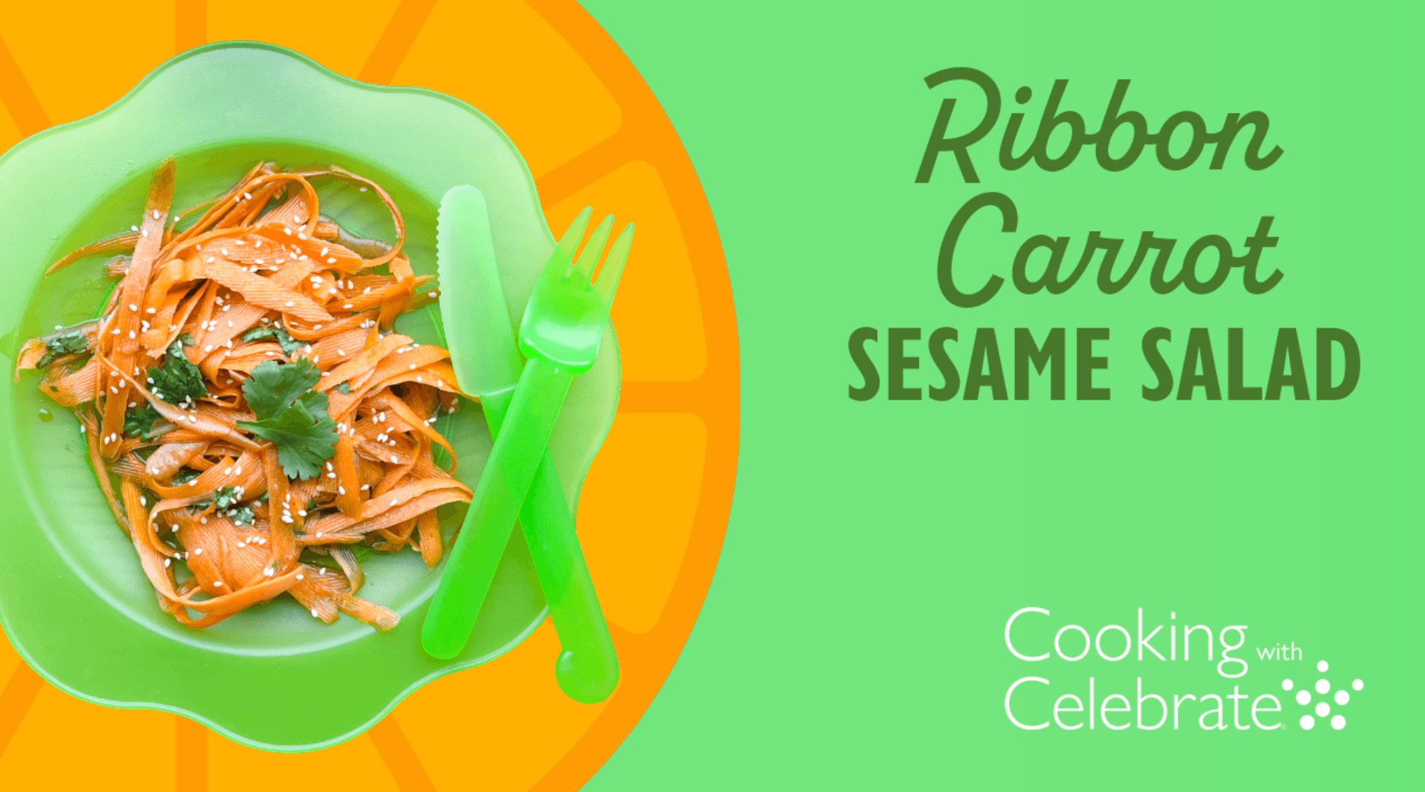 Ribbon Carrot Sesame Salad – bariatric recipe by Celebrate Vitamins