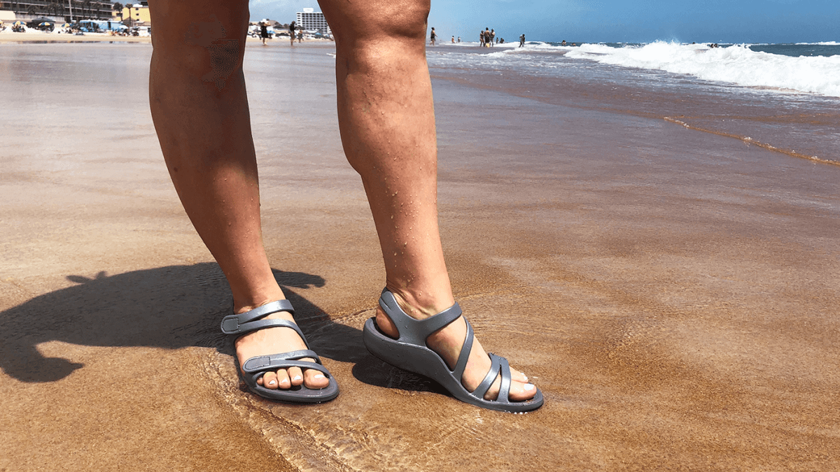 Women's Waterproof Orthotic Sandals | Orthofeet Lake Blue