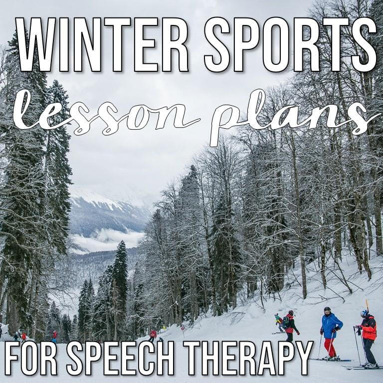 Winter Sports Theme in Speech Therapy