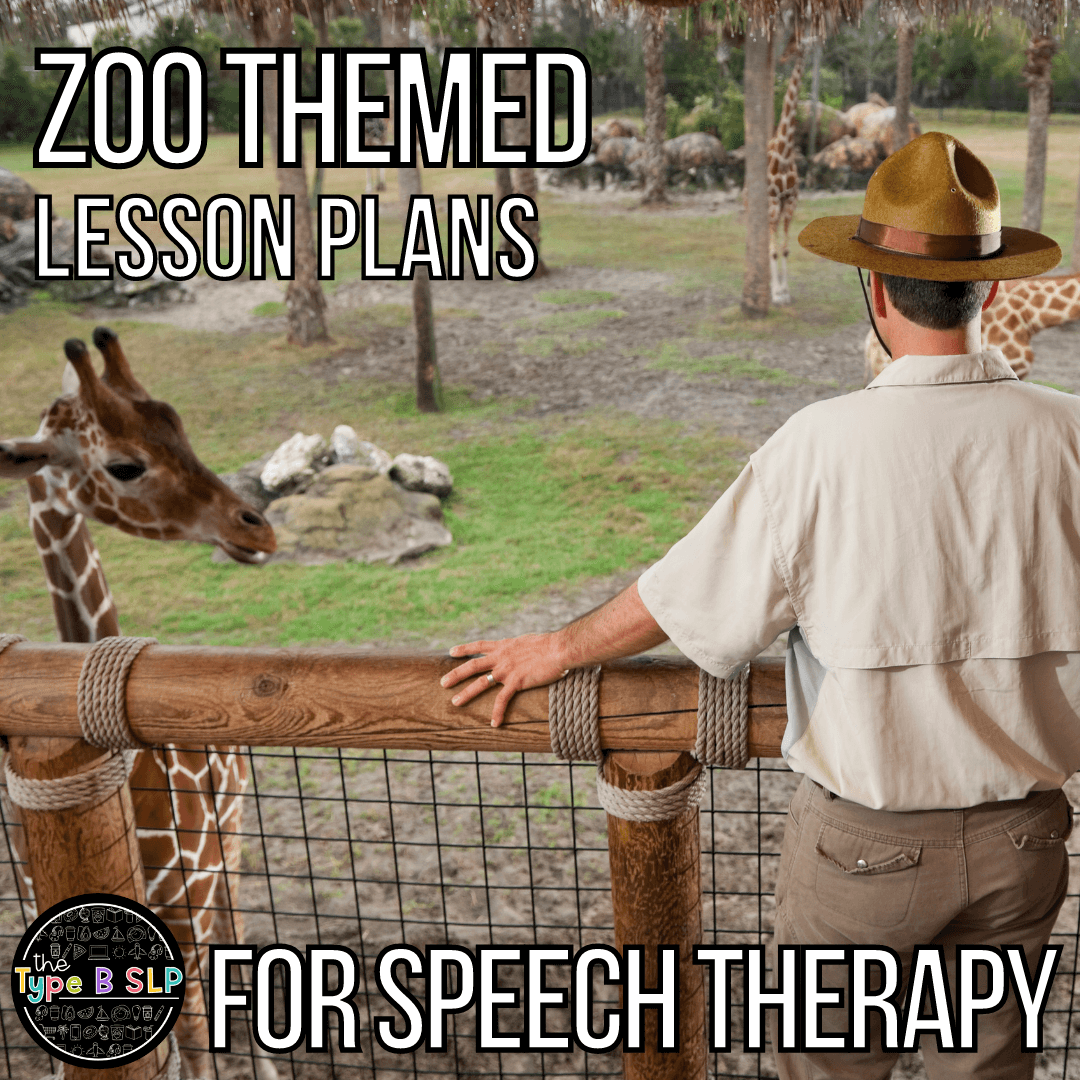 Zoo Themed Lesson Plans for Speech Therapy