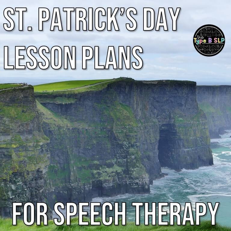 St. Patrick's Day Theme Lesson Plans for Speech Therapy