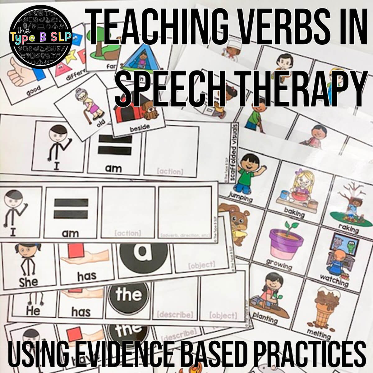 Verb Tenses BOOM CARDS for speech therapy Fall Back to School theme