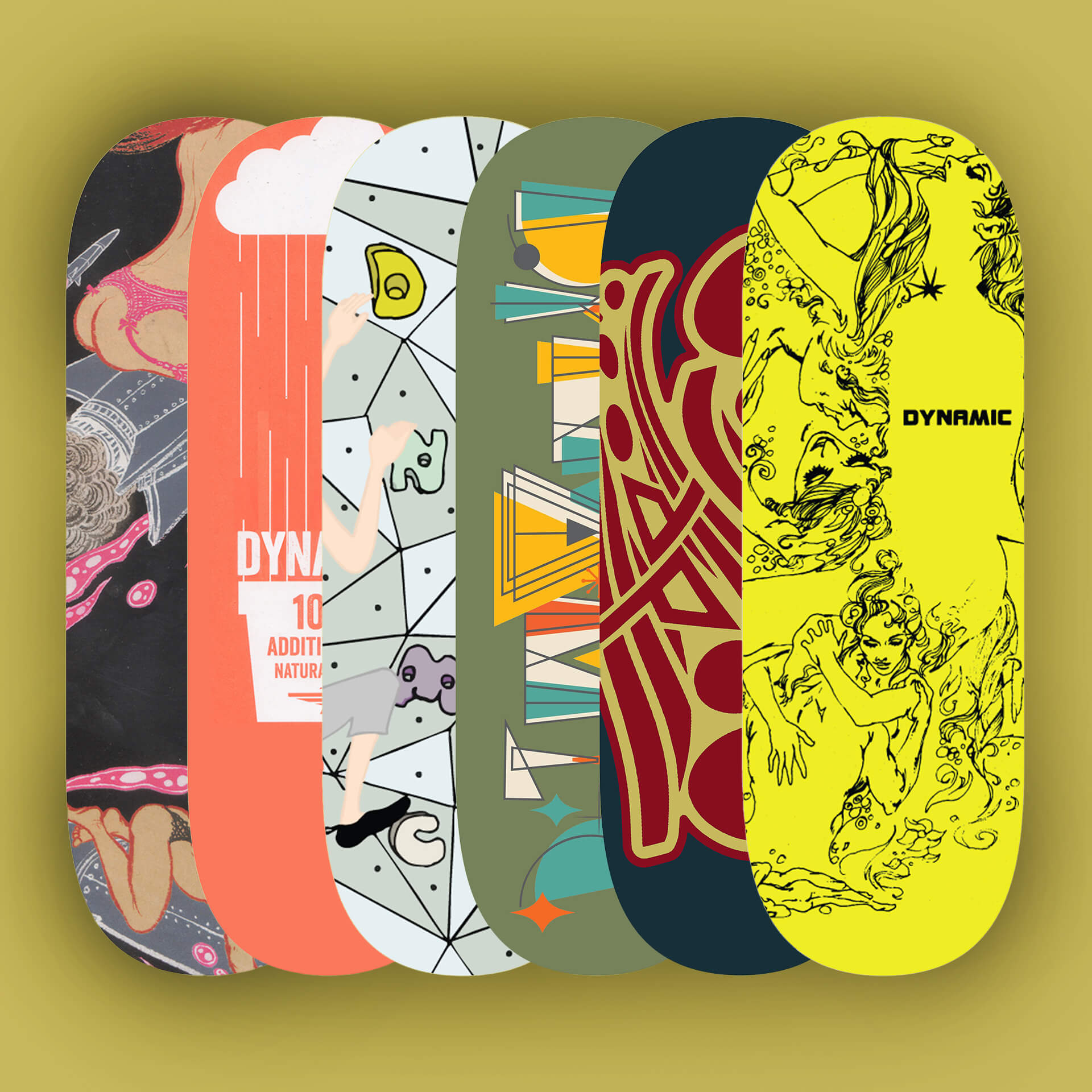 Dynamic Fingerboard Decks New Graphics