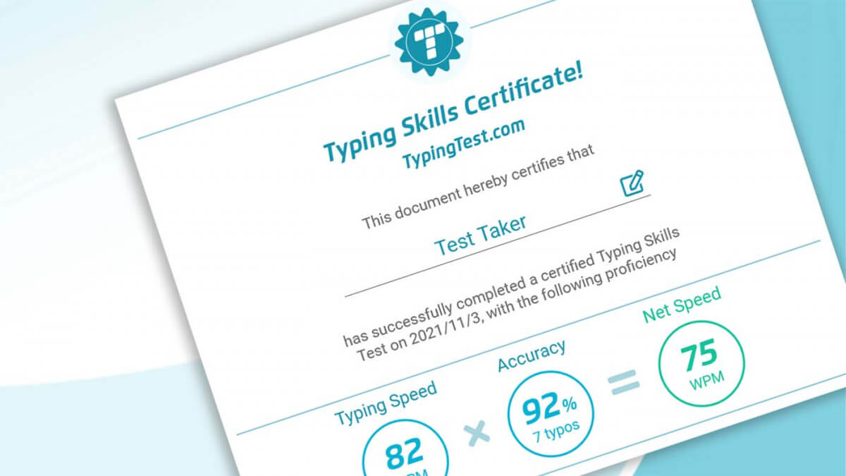 Prove Your Typing Skills With a Typing Test Certificate