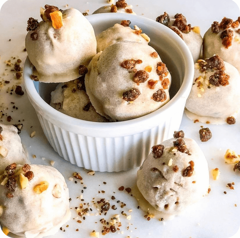 No-Bake Banana Nut Bread Balls