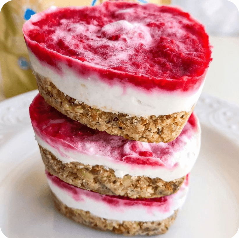 Raspberry Vanilla Cheesecake Bars