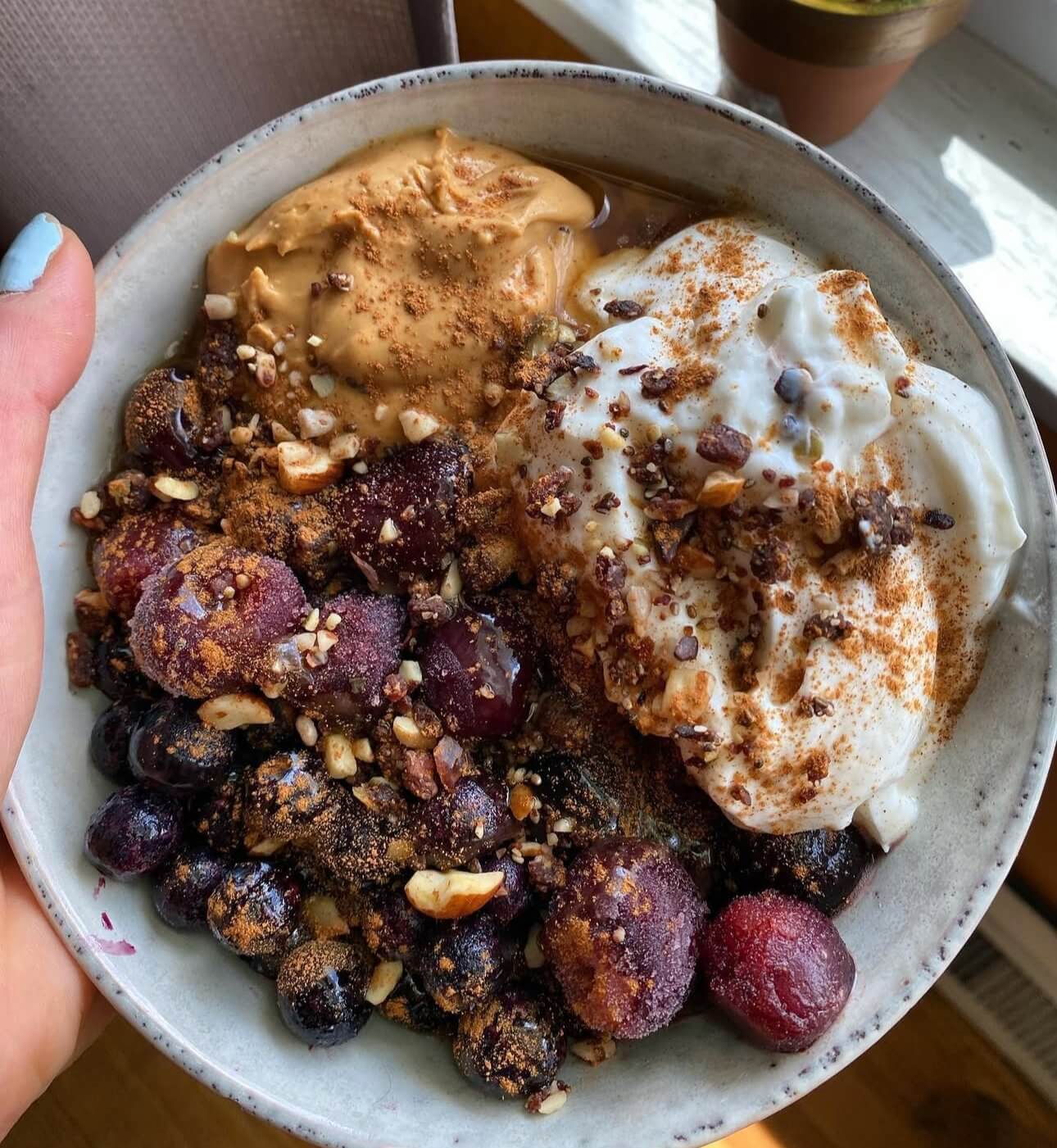 The Clean Craving-Crusher- PB&J Yogurt Bowl Recipe