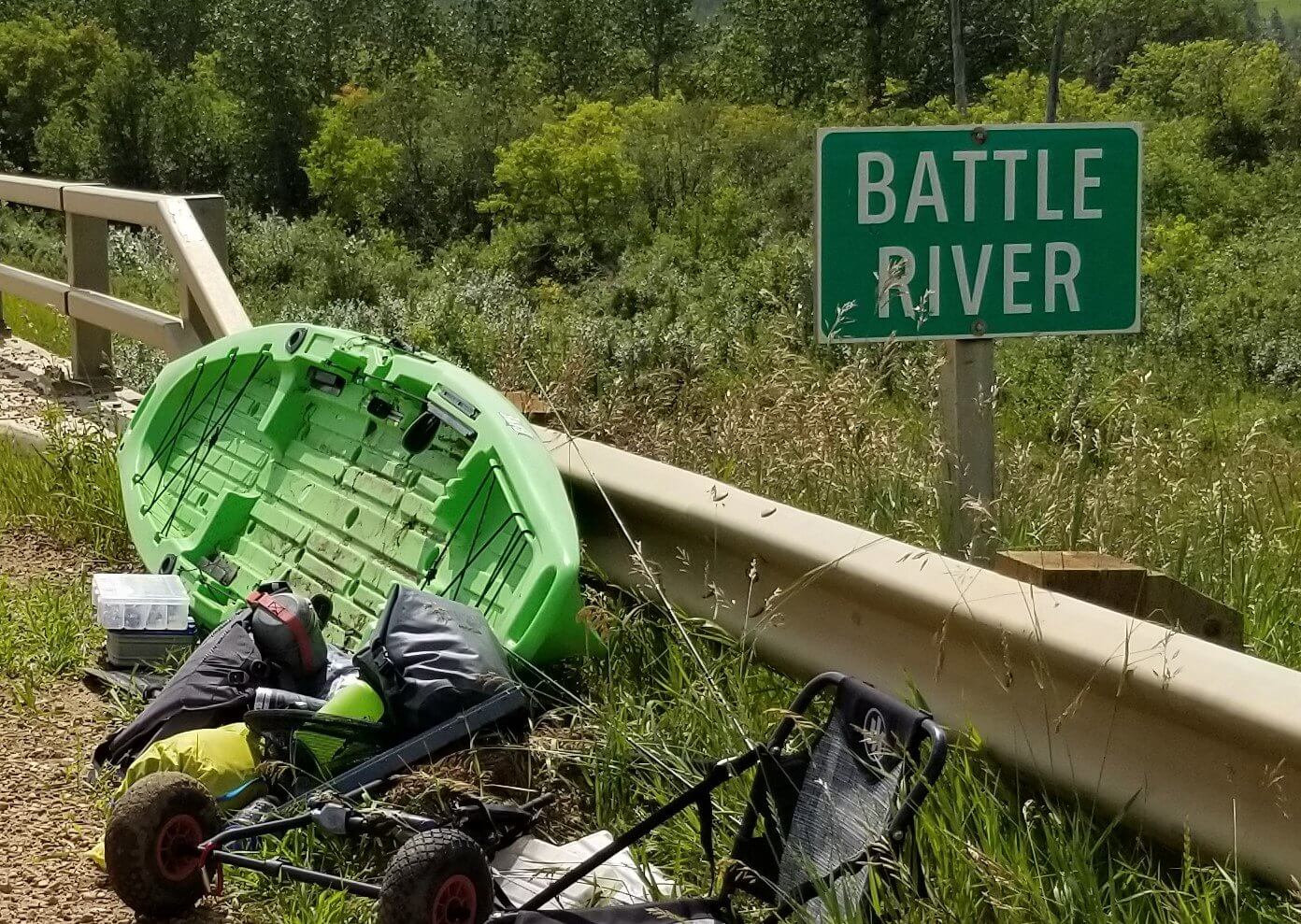 The battle river, A Solo Journey in my Kayak.