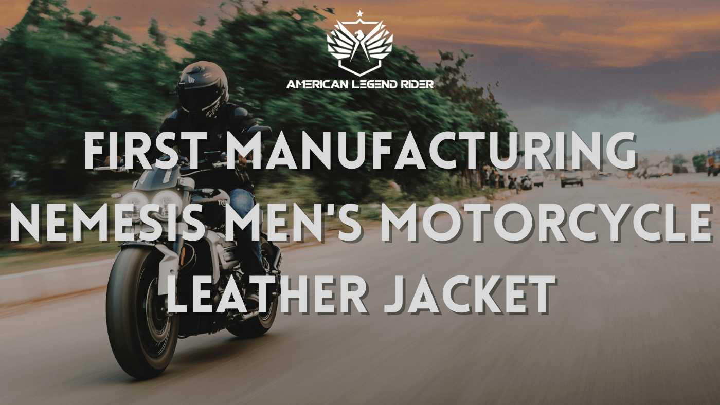 First Manufacturing Nemesis Men's Motorcycle Leather Jacket