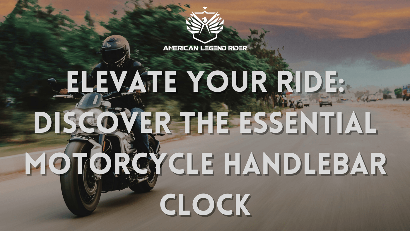 Elevate Your Ride: Discover the Essential Motorcycle Handlebar Clock