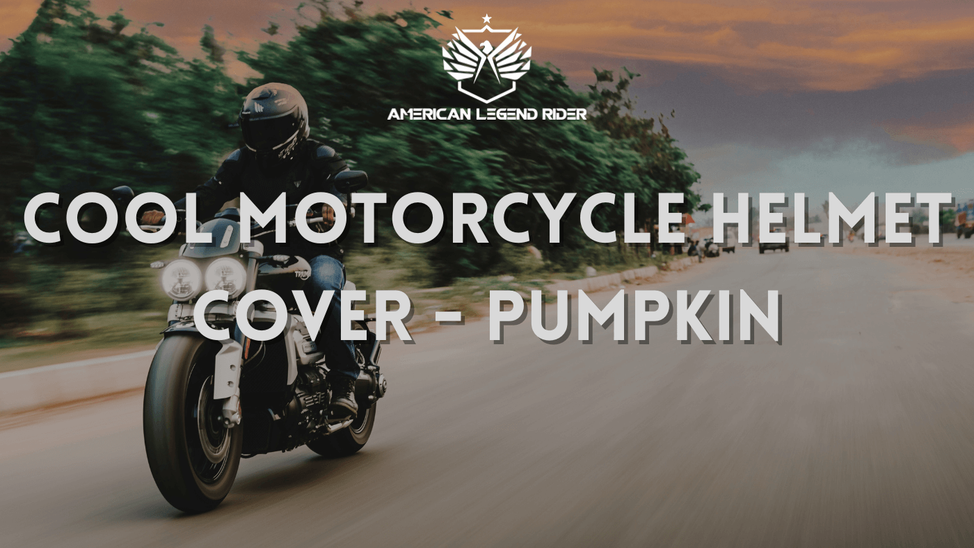 COOL MOTORCYCLE HELMET COVER - PUMPKIN