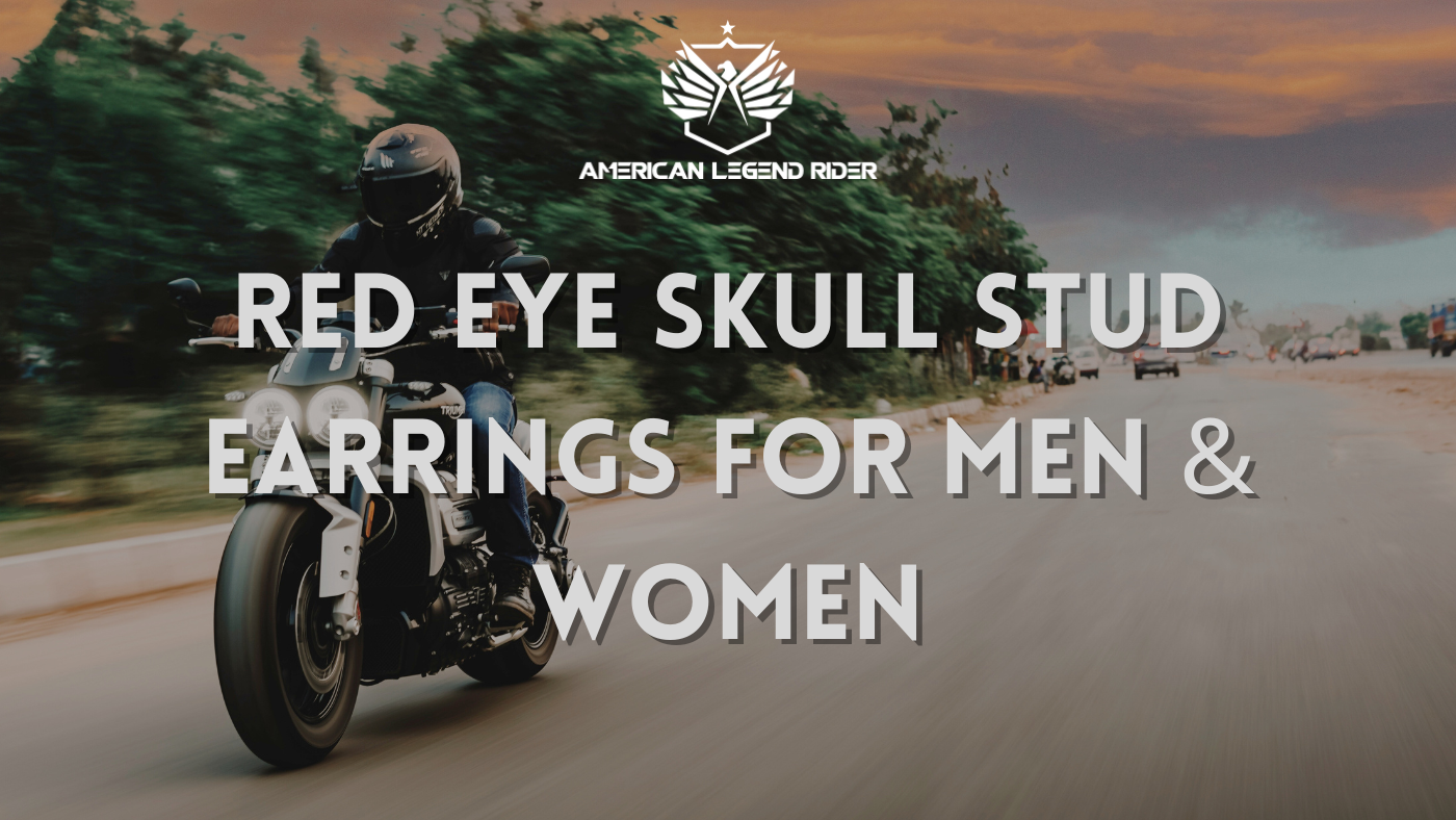 RED EYE SKULL STUD EARRINGS FOR MEN & WOMEN