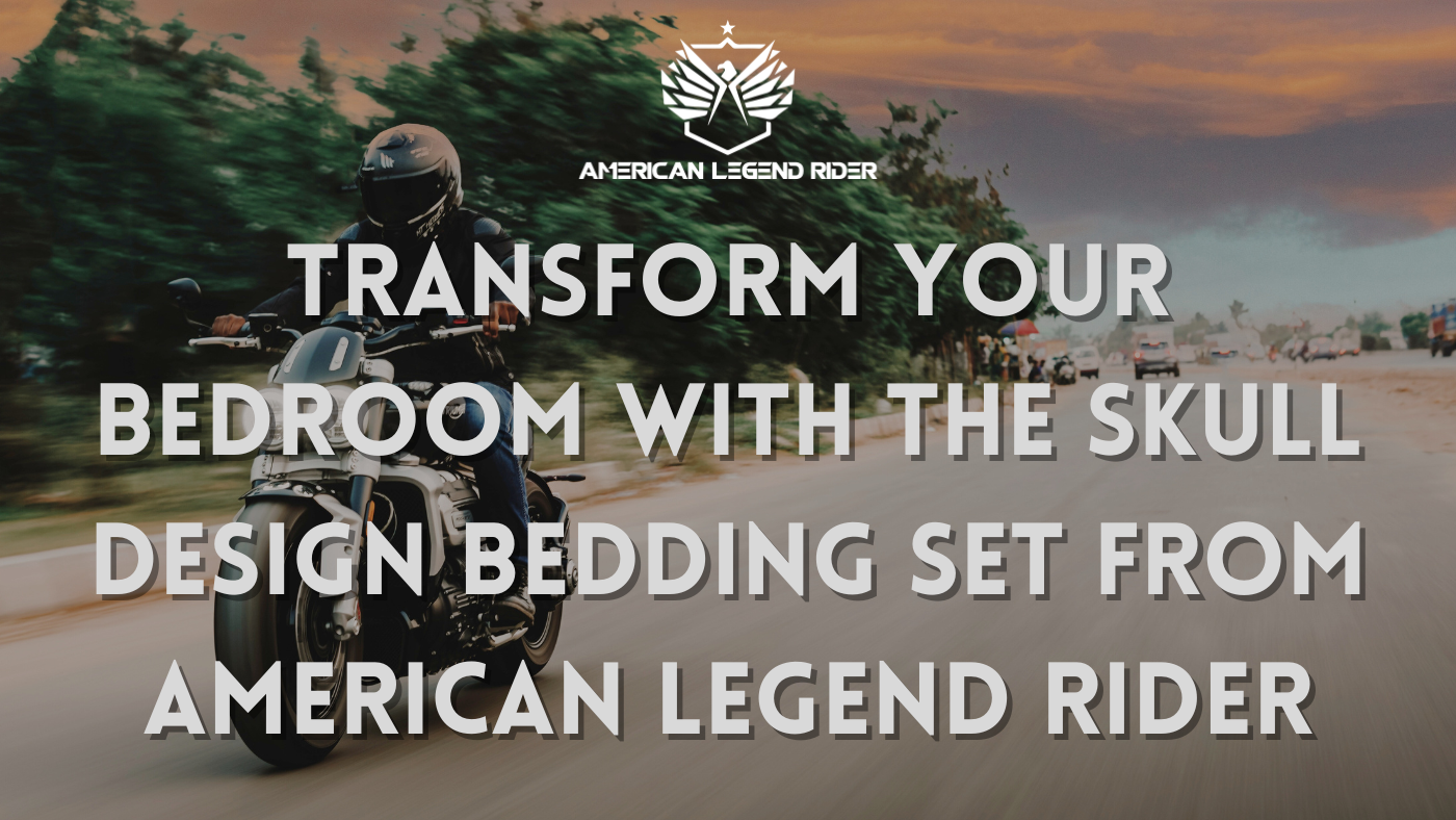 Transform Your Bedroom with the Skull Design Bedding Set from American Legend Rider