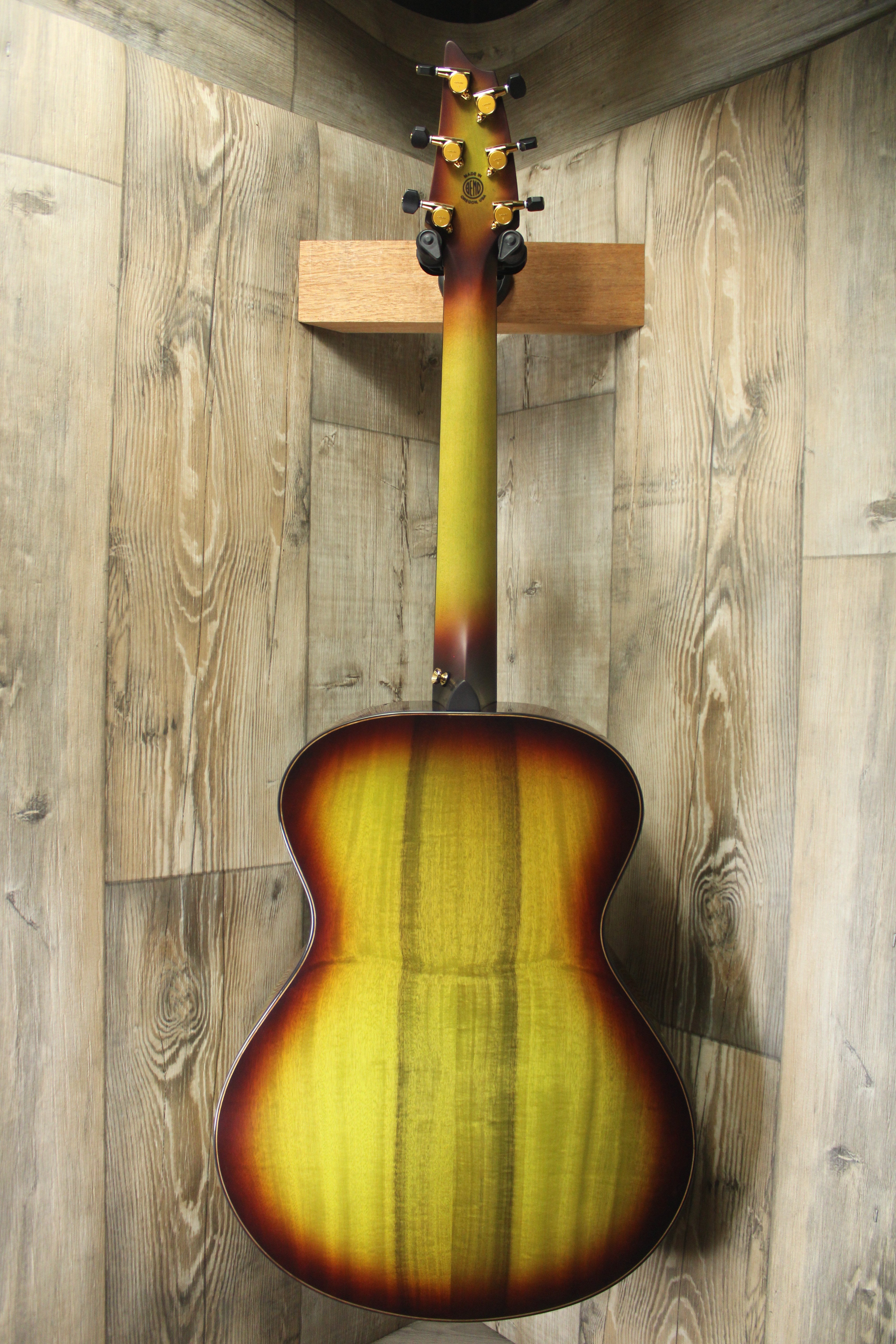 Guitars For Vets Oregon Concert Earthsong Myrtlewood-Myrtlewood LTD - back