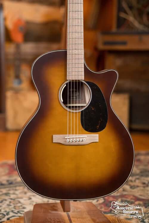 Martin vs Taylor-Martin GPCE Inception Spruce Maple Grand Performance Amber Fade Sunburst Guitar with LR Baggs Pickup