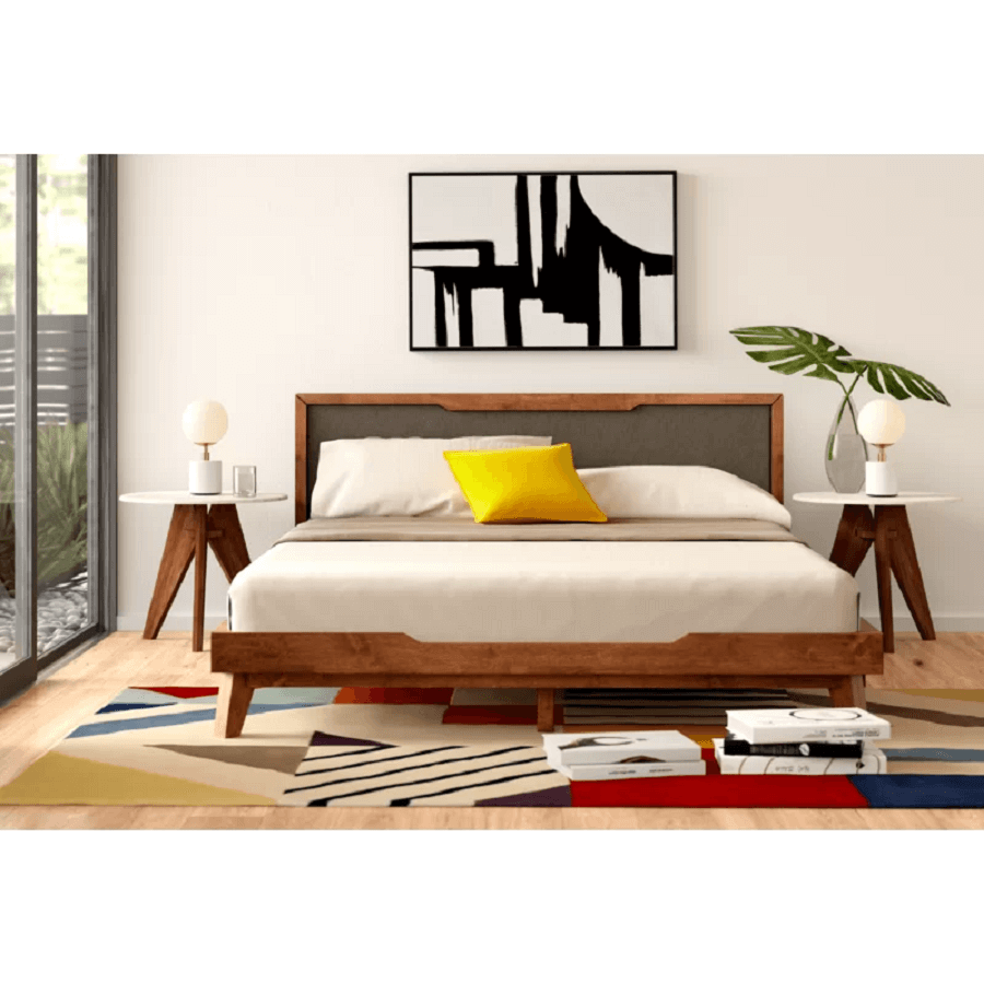 Harlo Boucle Queen Bed Head – Life Interiors