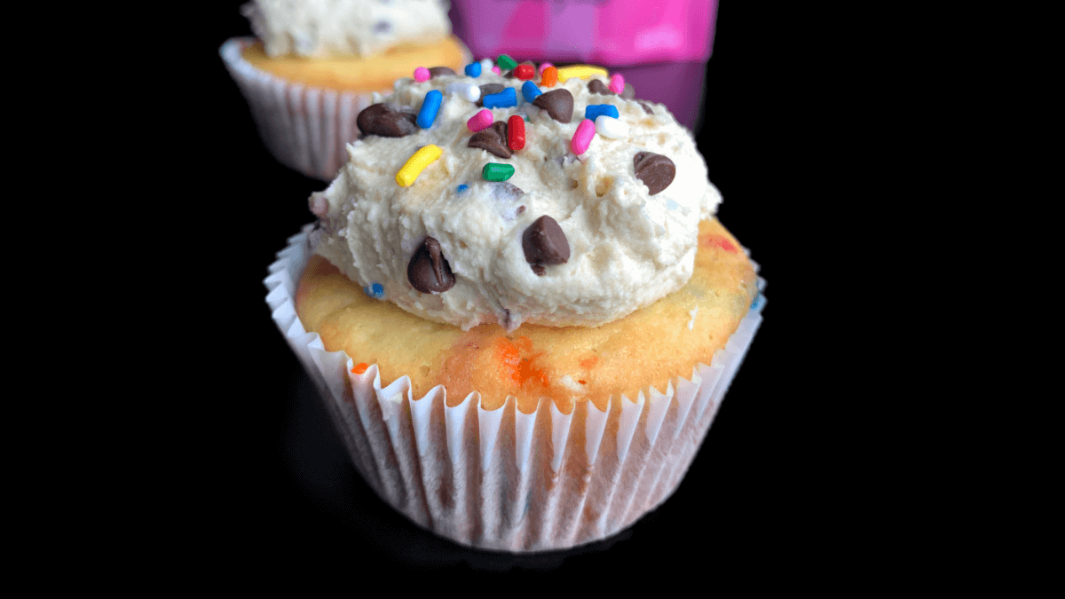 Keto Cookie Dough Cupcakes